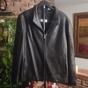 Ricardo Black Leather Jacket | Minimalist Moto Biker 90s Y2K Streetwear